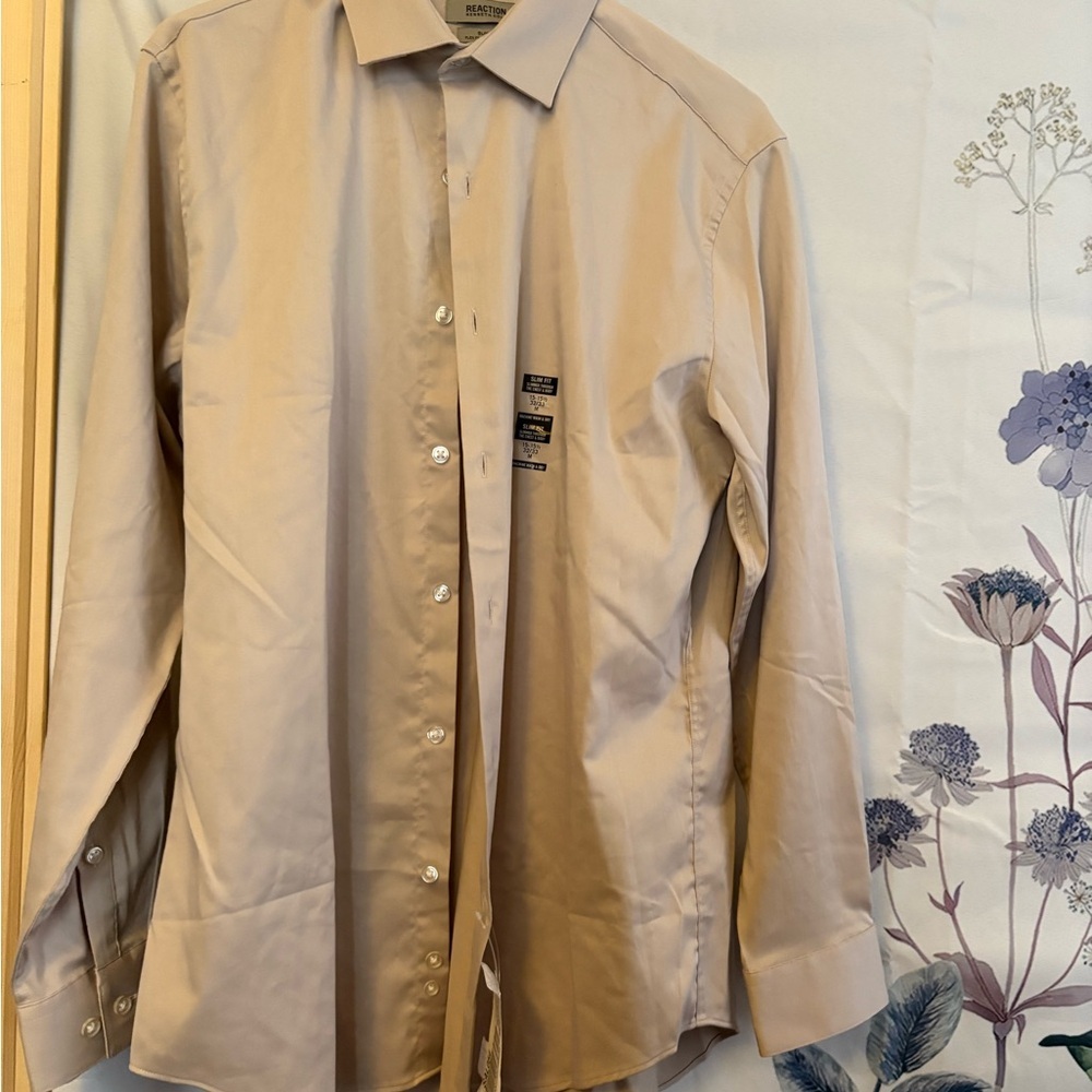 Kenneth Cole Beige Dress Shirt